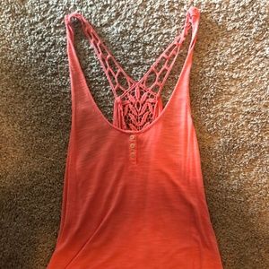 orange tank top